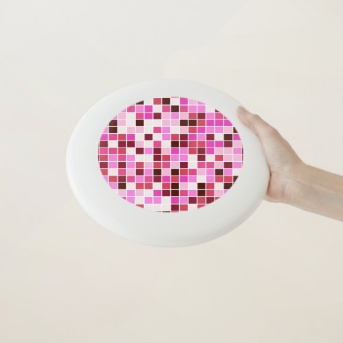 Pool Tiles Pink Mosaic Tiles Geometric Pattern Wham_O Frisbee