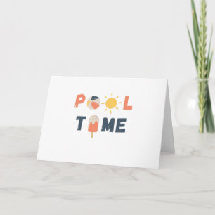 pool time. Invitations & Greeting Cards