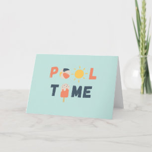 pool time. Invitations & Greeting Cards