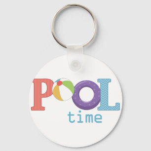 Pool Time Keychain
