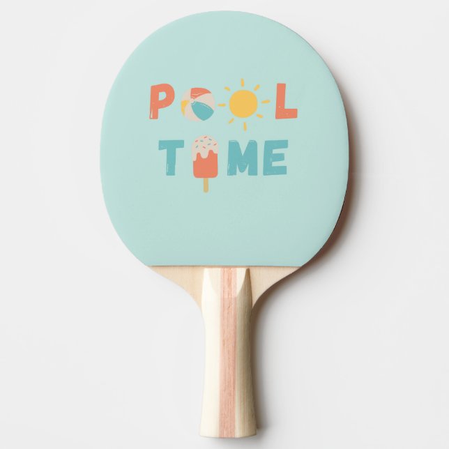 pool time. Ping Pong Paddle (Front)