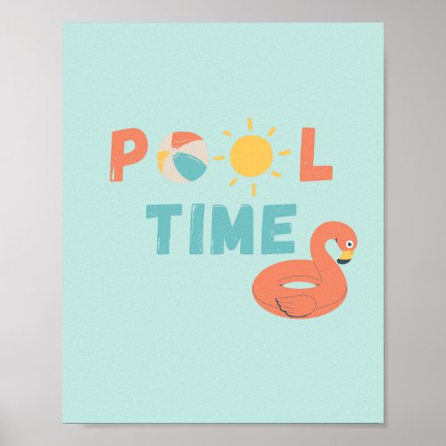 pool time Poster  Prints