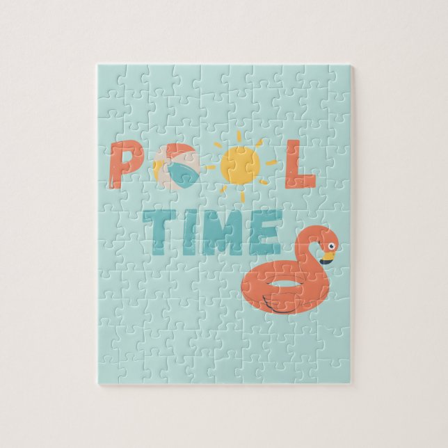 pool time. Puzzle (Vertical)