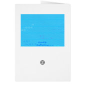 Pool Toys Blue Water Blank Art Card (Back)