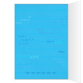Pool Toys Blue Water Blank Art Card (Inside (Left))
