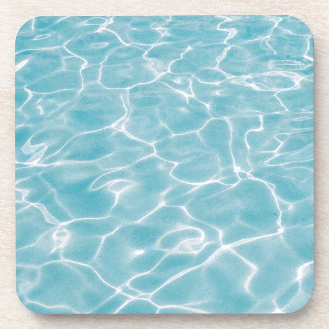 pool vibes beverage coaster (Front)