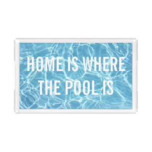 Pool Water Acrylic Tray