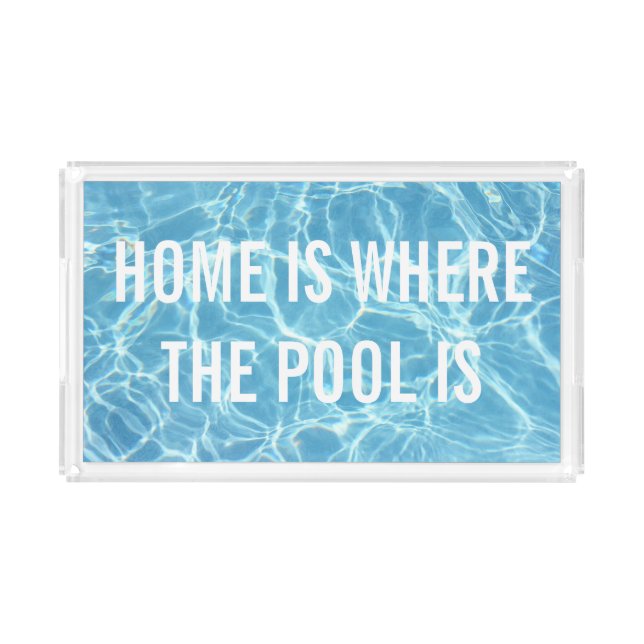 Pool Water Acrylic Tray (Front)