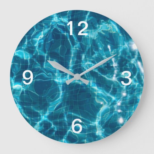 Pool Water Acrylic Wall Clock
