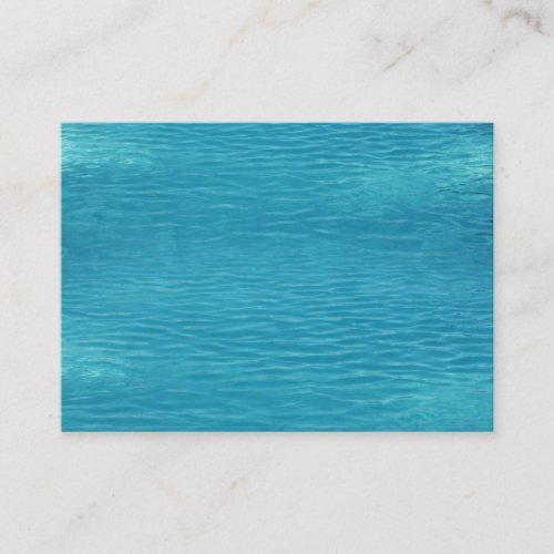 Pool Water Background Business Card