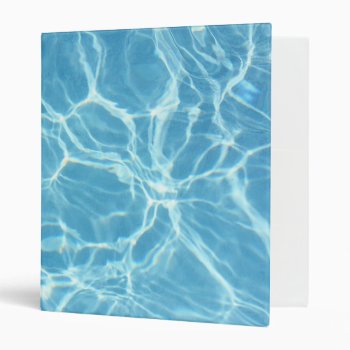 Pool Water Binder by CarriesCamera at Zazzle