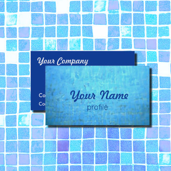 Pool Water Business Card by almawad at Zazzle