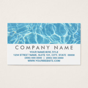 pool business cards