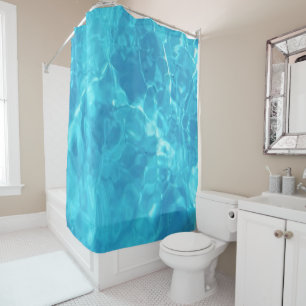 Pool Water Fun   Blue   Shower Curtain