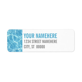 Pool Water Label