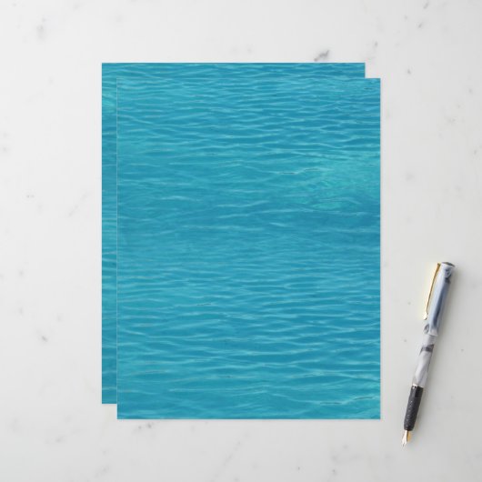 Pool Water Ripples Stationery Flyer (Front/Back In Situ)