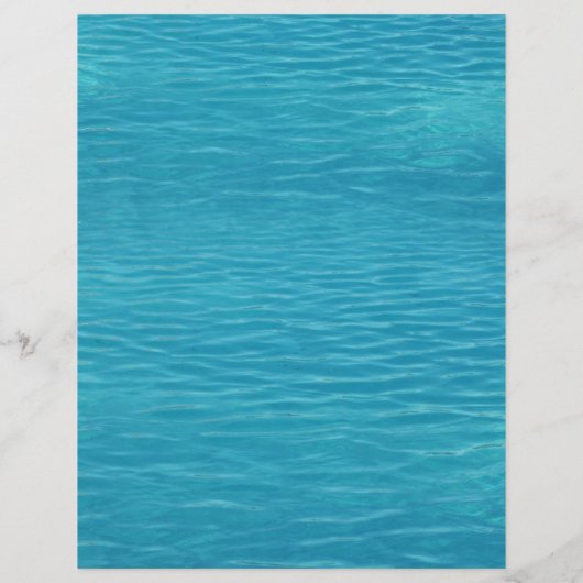 Pool Water Ripples Stationery Flyer (Back)