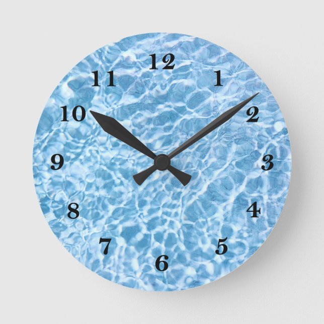 Pool Water Wall Clock (Front)