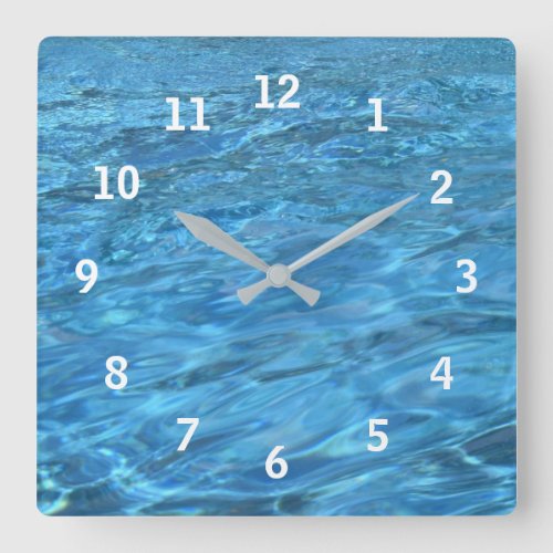 Pool Waters Wall Clock