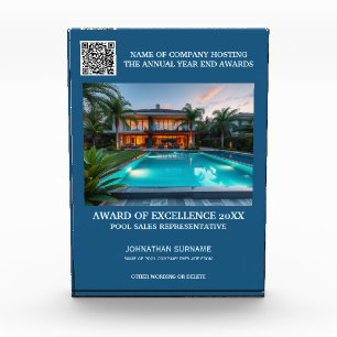 Pool year end award photo company builders 