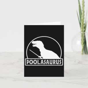 Poolasaurus Billiard Player Dinosaur Snooker Eight Card