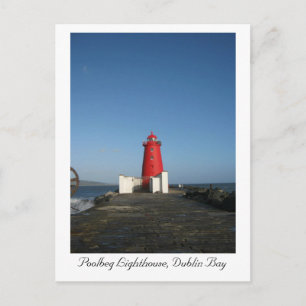 Poolbeg Lighthouse, Dublin Bay Postcard