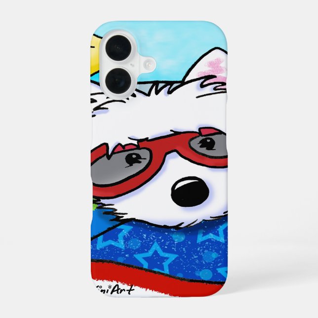 Poolboy Westie Iphone Case (Back)