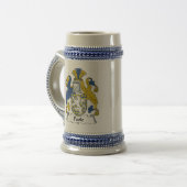 Poole Family Crest Beer Stein (Front Left)