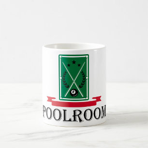 Poolroom Billiards Classic 8 Ball Coffee Mug