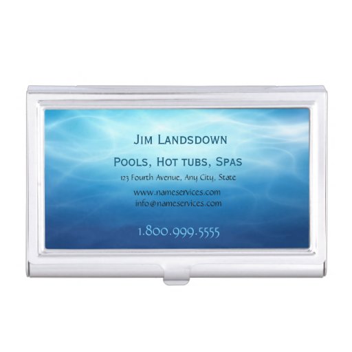 Pools Hot tubs Spas  Custom  Business Card Business Card Case
