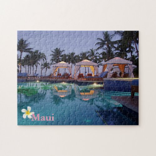 Poolside at Dawn Jigsaw Puzzle