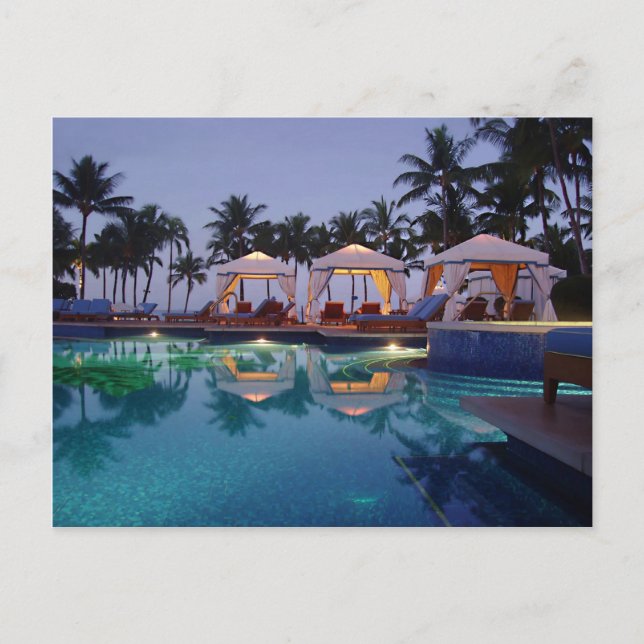 Poolside at Dawn Postcard (Front)
