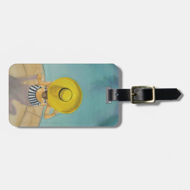 Poolside Beauty - Summer Beach Pool Fun Luggage Tag (Front Horizontal)