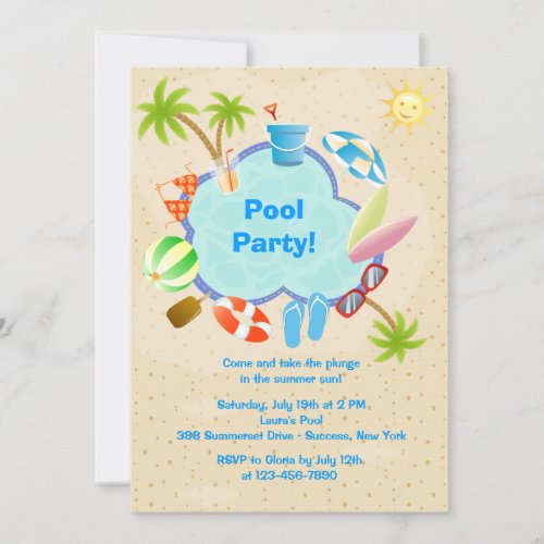 Poolside Invitation
