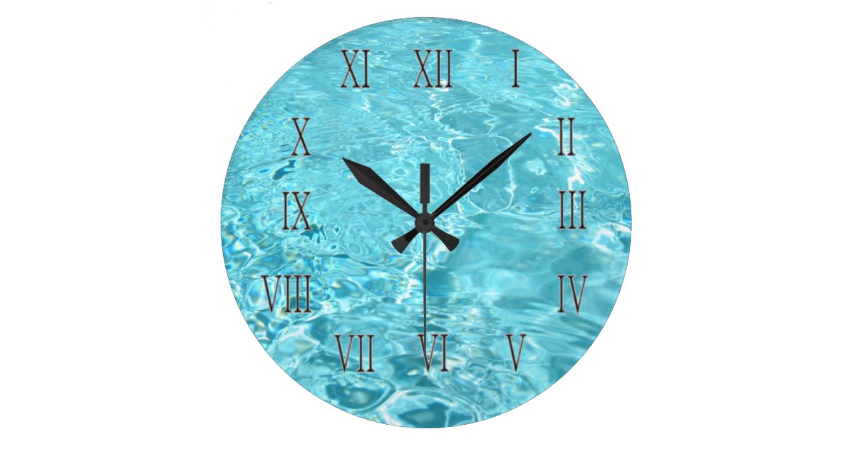 Poolside Large Clock