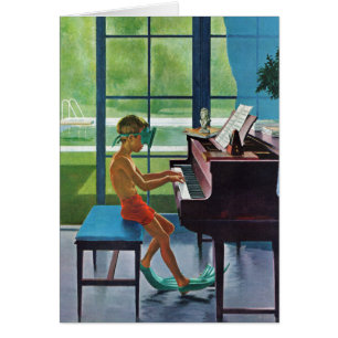 Poolside Piano Practice