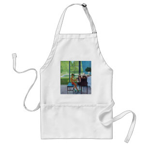 Poolside Piano Practice Adult Apron