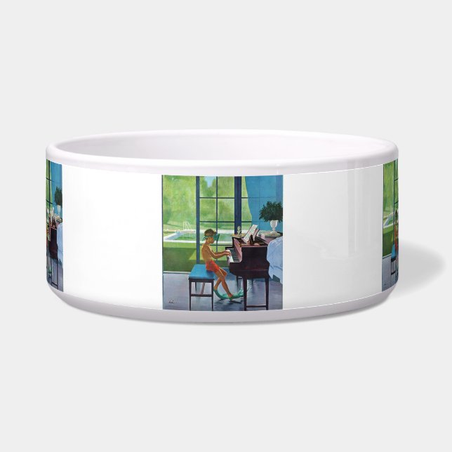 Poolside Piano Practice Bowl (Front)