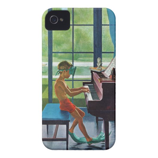 Poolside Piano Practice Case-Mate iPhone Case (Back)