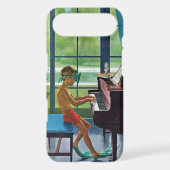 Poolside Piano Practice Case-Mate iPhone Case (Back)