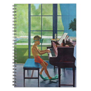 Poolside Piano Practice Notebook