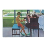 Poolside Piano Practice Placemat at Zazzle