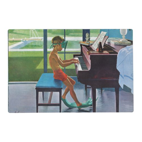 Poolside Piano Practice Placemat