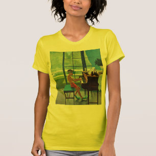 Poolside Piano Practice T-Shirt