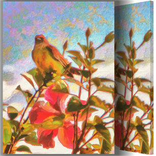 Poolside Singer 2338 Art Canvas Print