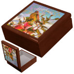 Poolside Singer 2338 Keepsake Box<br><div class="desc">Painting “Poolside Singer 2338” Collection

Personalize on the product page or click the "Customize" button for more design options.  Design created from my painting “Poolside Singer 2338”  capturing a bird by the rooftop pool at the Plaza Marina in Puerto Vallarta,  Jalisco,  Mexico.  Matching products are available in this collection.</div>