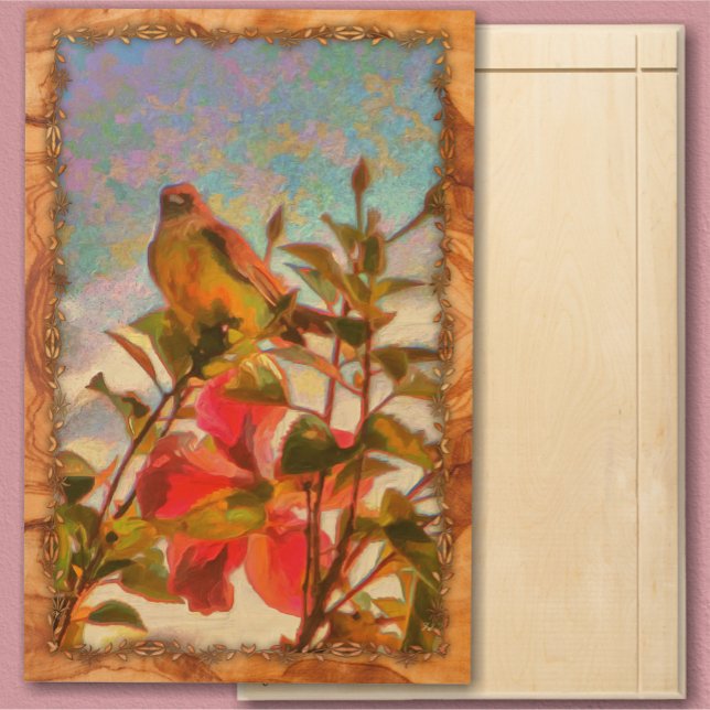 Poolside Singer 2338 Wood Wall Art (Creator Uploaded)