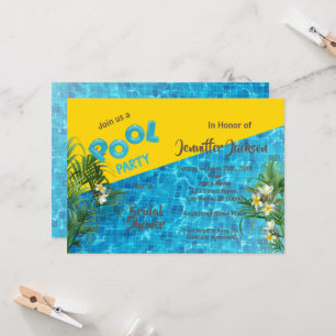 Poolside Summer Bridal Shower  Invitation