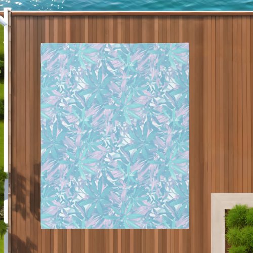 Poolside Tropical Caribbean Morning Outdoor Rug