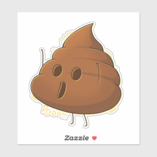 poooo!!!  - kawaii poop sticker